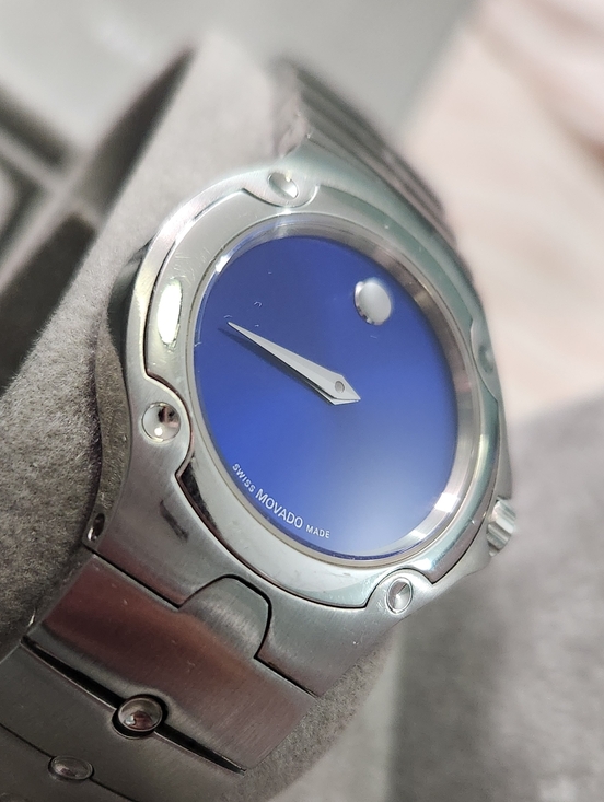 Movado Accessories - Movado SE Sports Edition Blue Dial Stainless Steel Watch With Box